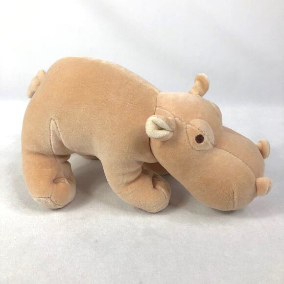 My Natural Peach Hippo Plush - Picture 1 of 5